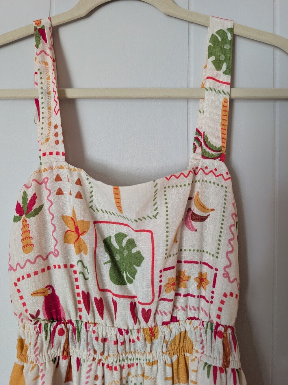 Tropical Patchwork Maxi Dress